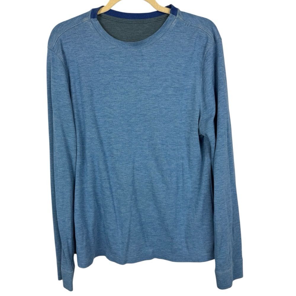 Lululemon mesh long sleeve blue top M?